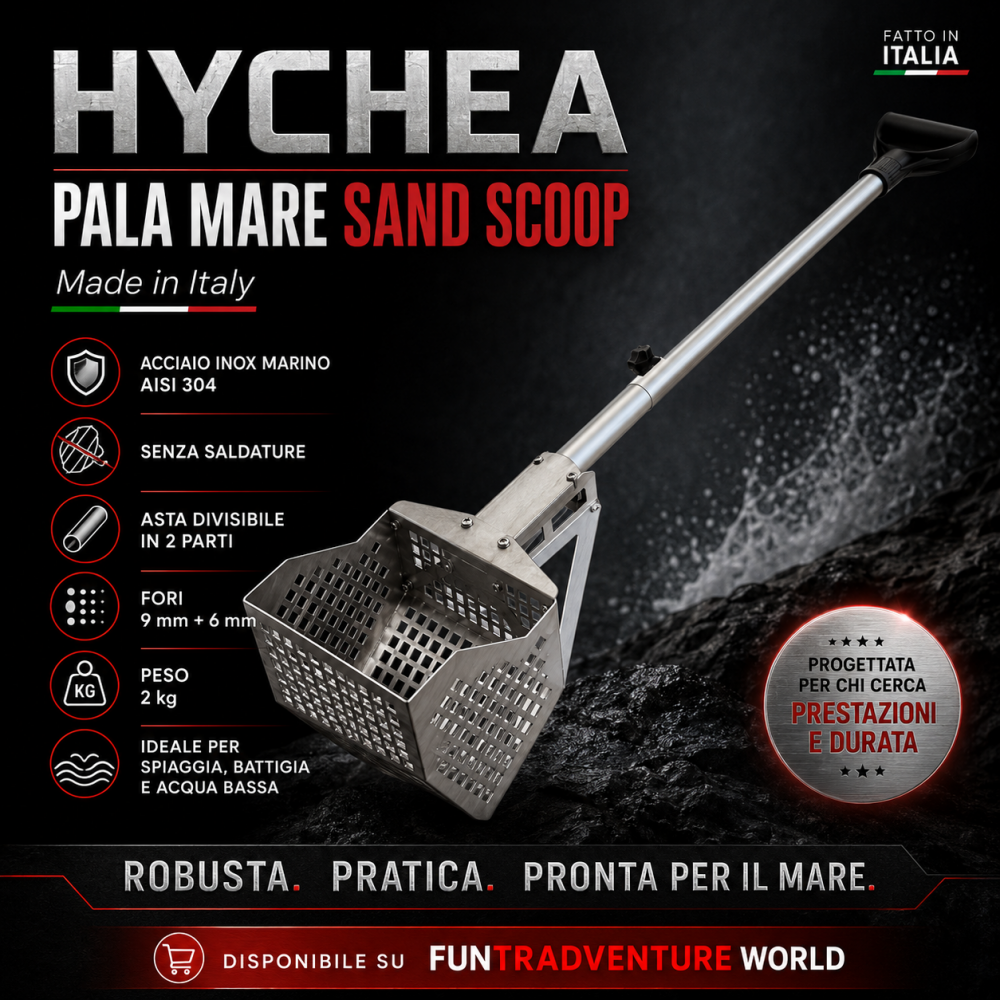 pala mare sand scoop Hychea Made in Italy AISI 304