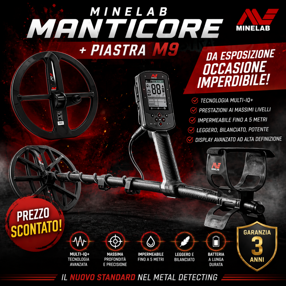 Minelab Manticore da esposizione
