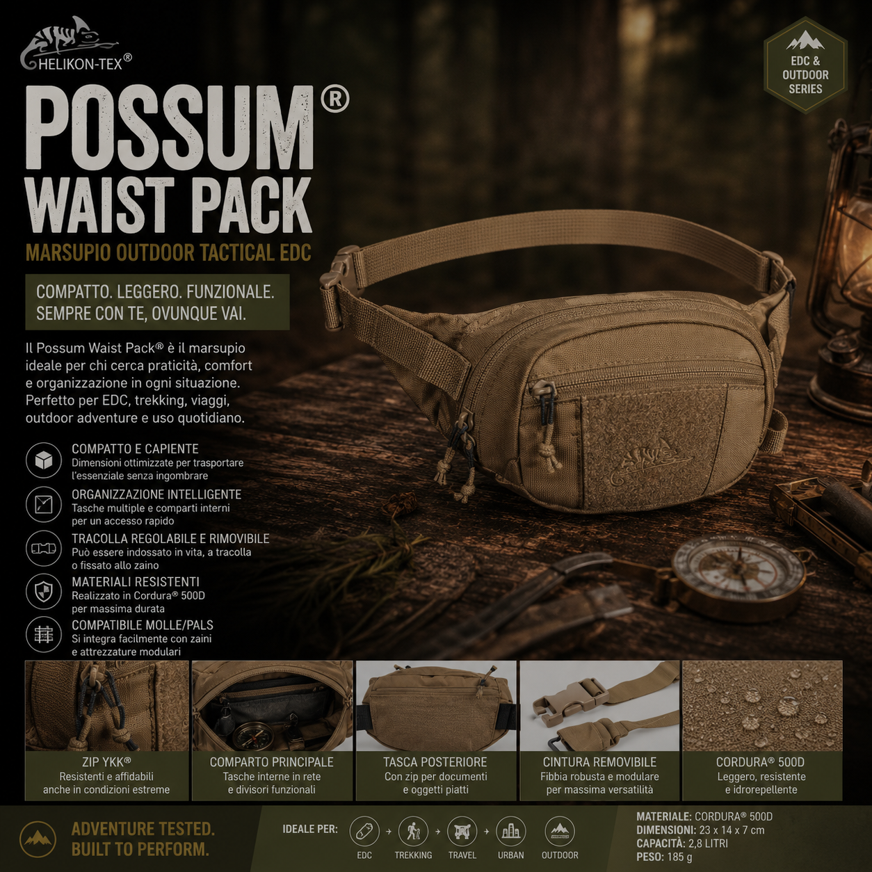 marsupio outdoor tactical helikon tex