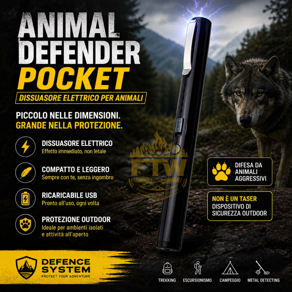 dissuasore animali pocket nero