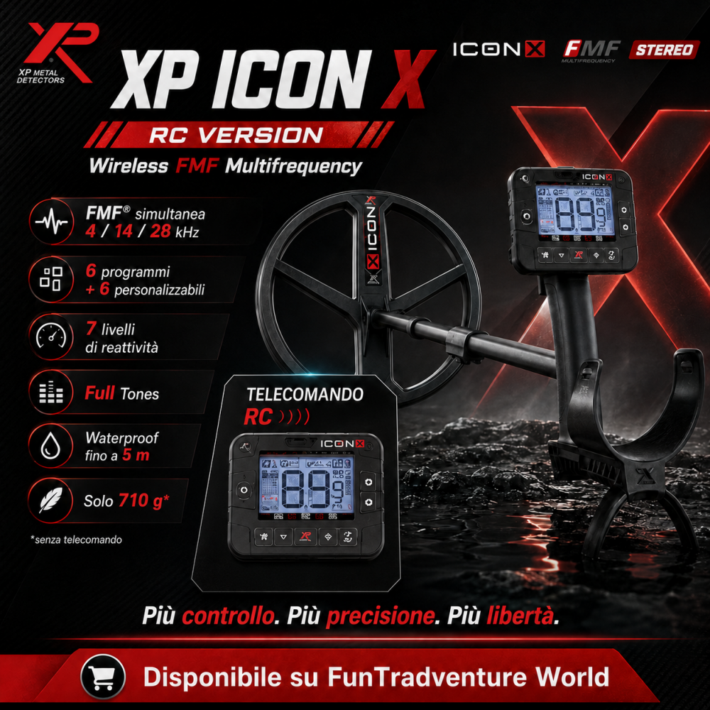XP ICON X RC Version metal detector wireless FMF