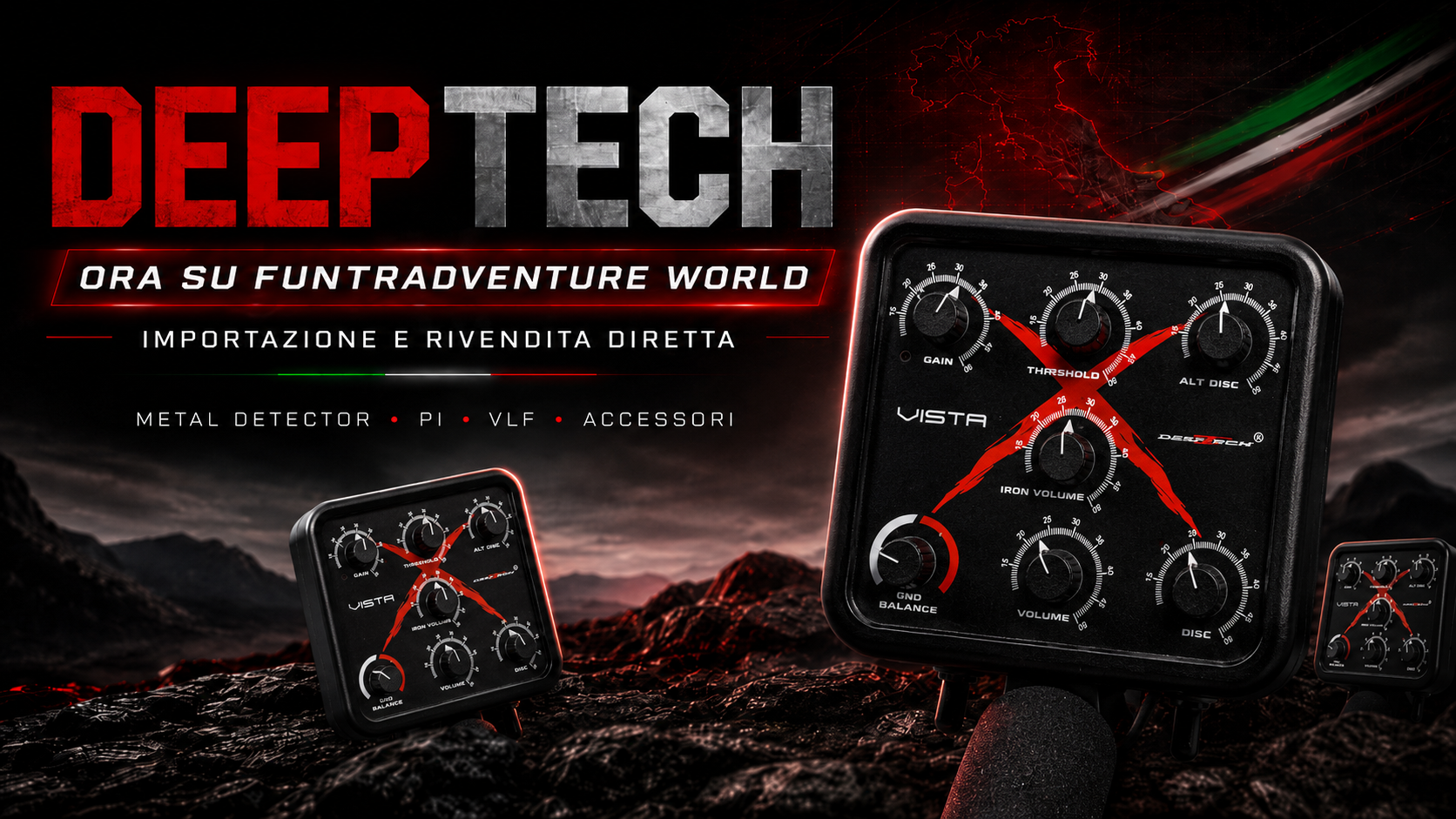 DeepTech metal detector importazione e rivendita diretta FunTradventure World